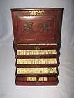 Chinese Antique Mah Jong Tile Set Rosewood Box 146 Tiles  