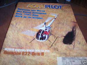 AOPA Pilot Magazine April 1997 Robinson R22 Beta II  
