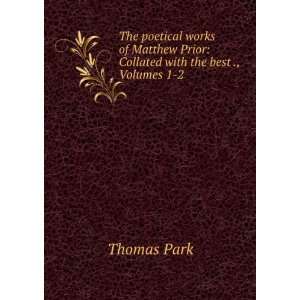  The poetical works of Matthew Prior Collated with the 