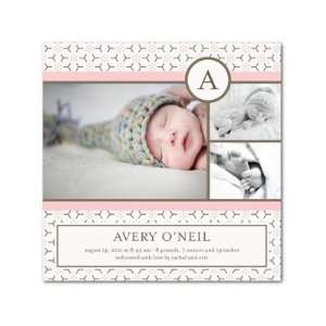   Girl Birth Announcements   Hexa Floral Soft Pink By Tea Collection