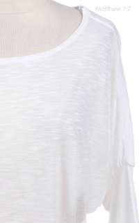 Sheer Dolman Half Sleeve Round Neck Top VARIOUS COLOR S M L  