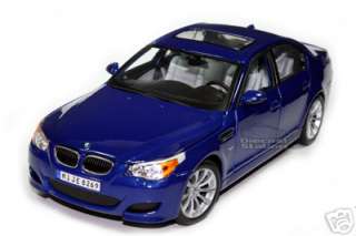 MAISTO BMW M5 DIE CAST MODEL CAR 1/18 BLUE NEW  