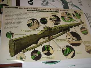 M1 Garand Poster WWII M14 carbine US Army PS Magazine  