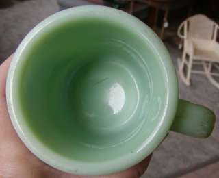 Jadite mug Fire King restaurantware jadeite C handle  
