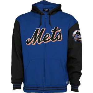  New York Mets Royal Full Zip Hooded Fleece Jacket Sports 