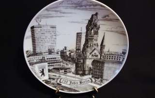 Vintage Schedel Bavaria Plate 750 Jahre Berlin B & W  