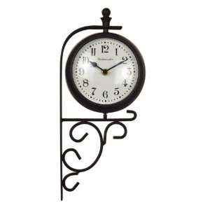 LUSTER LEAF EVESHAM CLOCK AND THERMOMETER 20054 INDOOR OUTDOOR CLOCK 