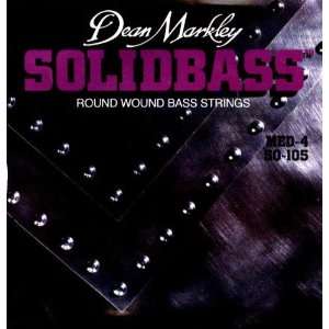 Dean Markley Solid Bass Nickel Plated Round Wound Medium, .050   .105 