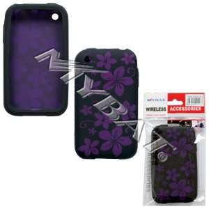  IPHONE 3G PURPLE HAWAII BLACK SILICONE COVER Everything 
