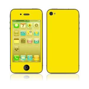  Apple iPhone 4G Decal Vinyl Skin   Simply Yellow 