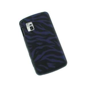  Mybat Black And Purple Zebra Laser Cut Silicone Design 