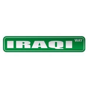   IRAQI WAY  STREET SIGN COUNTRY IRAQ