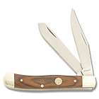 Puma Trapper 2 Blade Pocket Folding Knife Brown Sandalwood Handle NEW