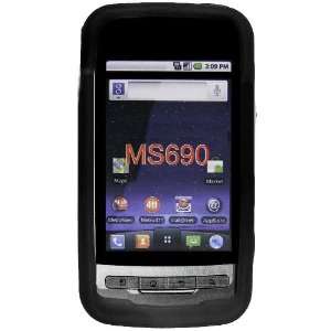 LG Optimus M690 Black Silicon Case 