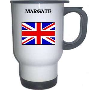  UK/England   MARGATE White Stainless Steel Mug 