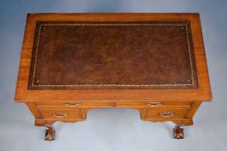English Antique Mahogany Chippendale Lowboy Desk  