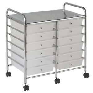   12 drawer Double wide Mobile Organizer (Assorted)