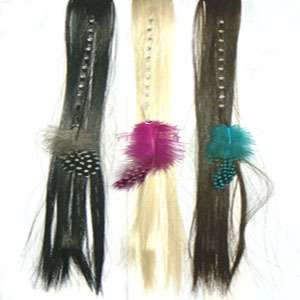 New Beautiful Hair Feather Crystals Extensions Removeable 17 Clip On 