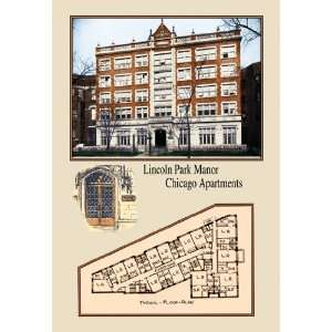  Lincoln Park Manor, Chicago Apartments 20x30 Poster Paper 