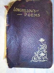 ANTIQUE EDITION OF LONGFELLOWS POEMS  