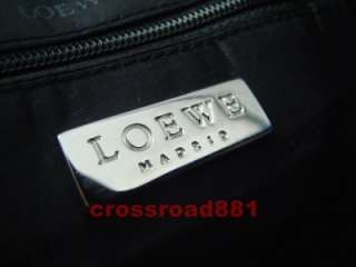 100% Authentic Pre owned Loewe Dark Cyan Leather Shoulder Bag