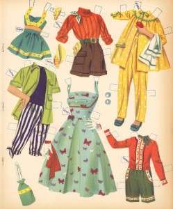 VINTAGE 1954 CATHY GOES CAMP PAPER DOLLS  