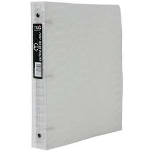  Clear 1 inch Wave Design Binder   Sold individually 