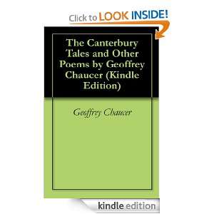 The Canterbury Tales and Other Poems by Geoffrey Chaucer (Kindle 