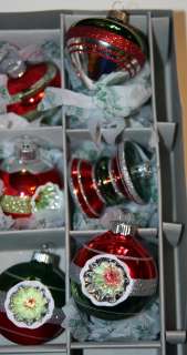 Christopher Radko SHINY BRITE Glass Ornaments 4 BOXES of 9 Vintage 