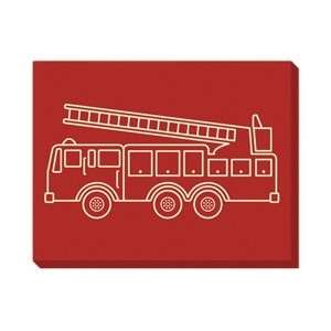  Jeeto Firetruck Canvas Arts, Crafts & Sewing