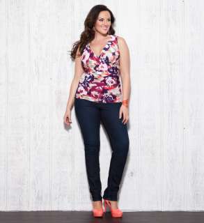 Plus Size Kiyonna Roselyn Ruched Tank Top  