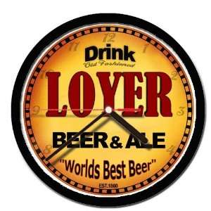  LOYER beer and ale cerveza wall clock 