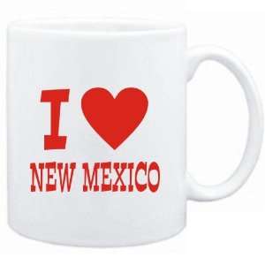  Mug White  I LOVE New Mexico  Usa States Sports 