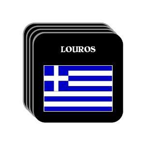  Greece   LOUROS Set of 4 Mini Mousepad Coasters 
