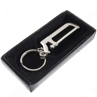 Stainless Steel Mini Saw Keychain KeyRing NIB  