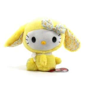  Eikoh Hello Kitty Lop Ear Bunny Plush   7 Yellow Toys 