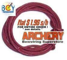 BCY Archery D RELEASE BOW STRING LOOP 2mm MTN BERRY  