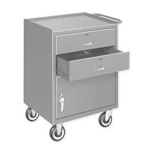  Mobile Drawer Bench   1 Cabinet And 2 Drawers Gray 