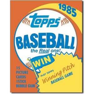  Topps Baseball 1985 Metal Tin Sign 16W x 12.5H