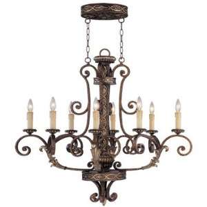 Livex Lighting 8538 64 Seville Oval Chandelier in Palacial Bronze with 