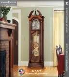   Miller 85 Traditional grandfather floor clock in Cherry LANGSTON
