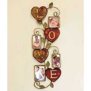  Love Metal Wall Art with Frames
