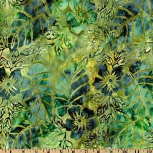   Batik Floral Vines Jungle Fabric By The Yard Arts, Crafts & Sewing