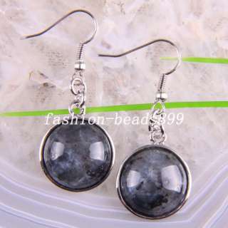 Labradorite Gemstone Beads Dangle Earrings U179  