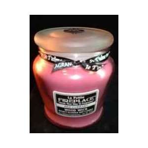  Red Currant   La Petite Fireplace Soy Wood Wick Candle 