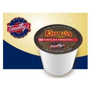 Timothys Kahlua Original Flavored Coffee * 2 Boxes of 24 K Cups 