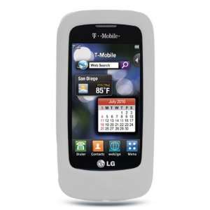  CLEAR Soft Silicone Skin Cover Case for LG Sentio GS505 (T 