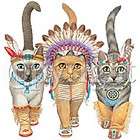 Native American Cats Lightweight Cotton Tote Book Bag Ships FREE USA