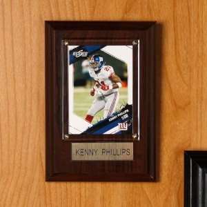  NFL New York Giants #21 Kenny Phillips 4 x 6 Plaque 