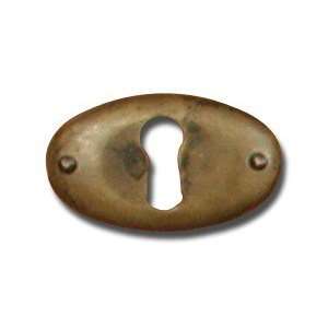  Keyhole Escutcheon Antique Brass